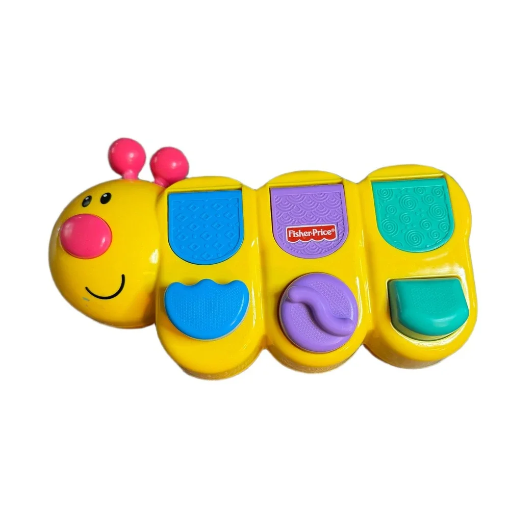 Fisher-Price Brilliant Basics Pop-Up Caterpillar Yellow Activity Toy W1707
